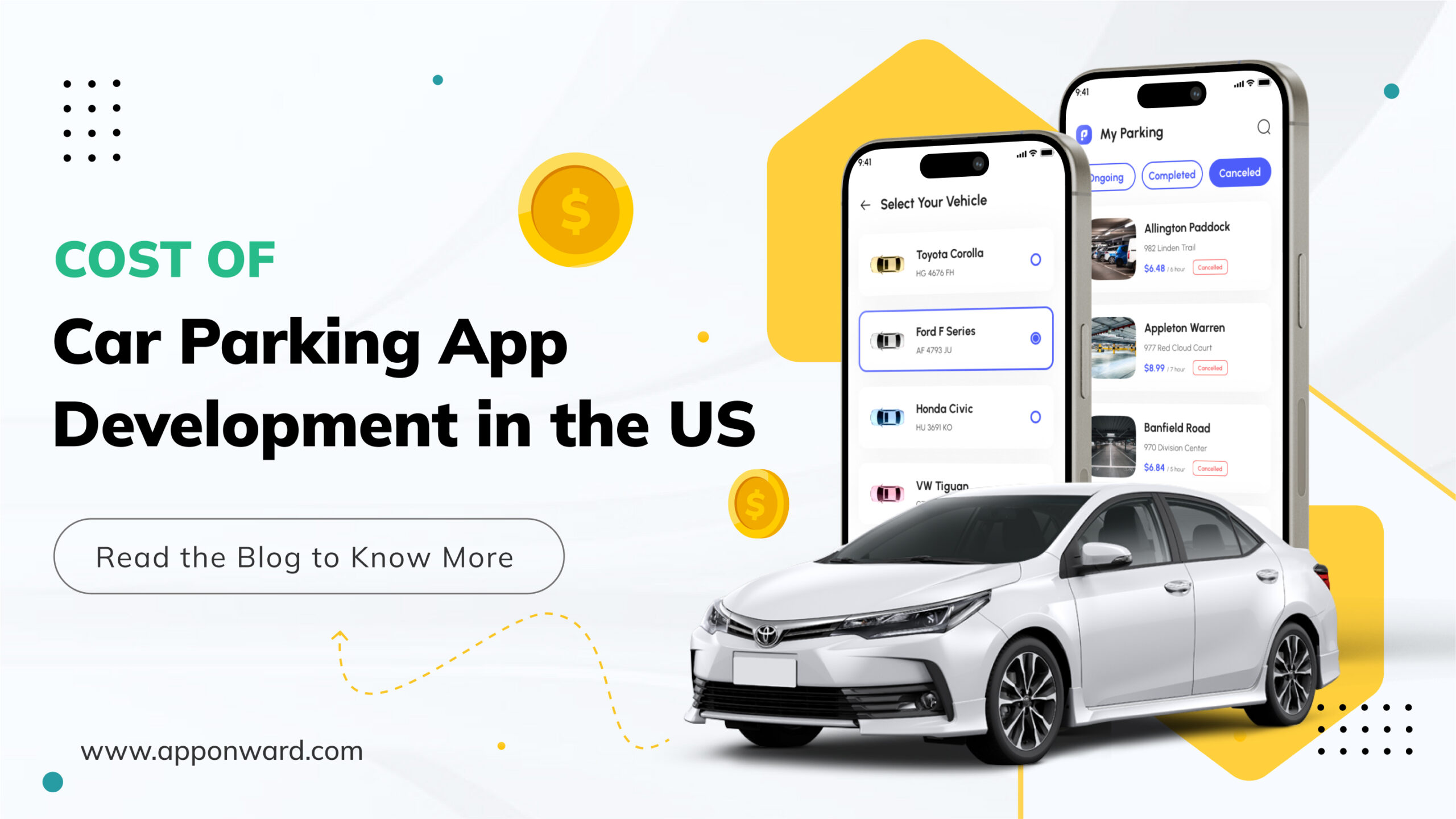 Cost of Car Parking App Development in US